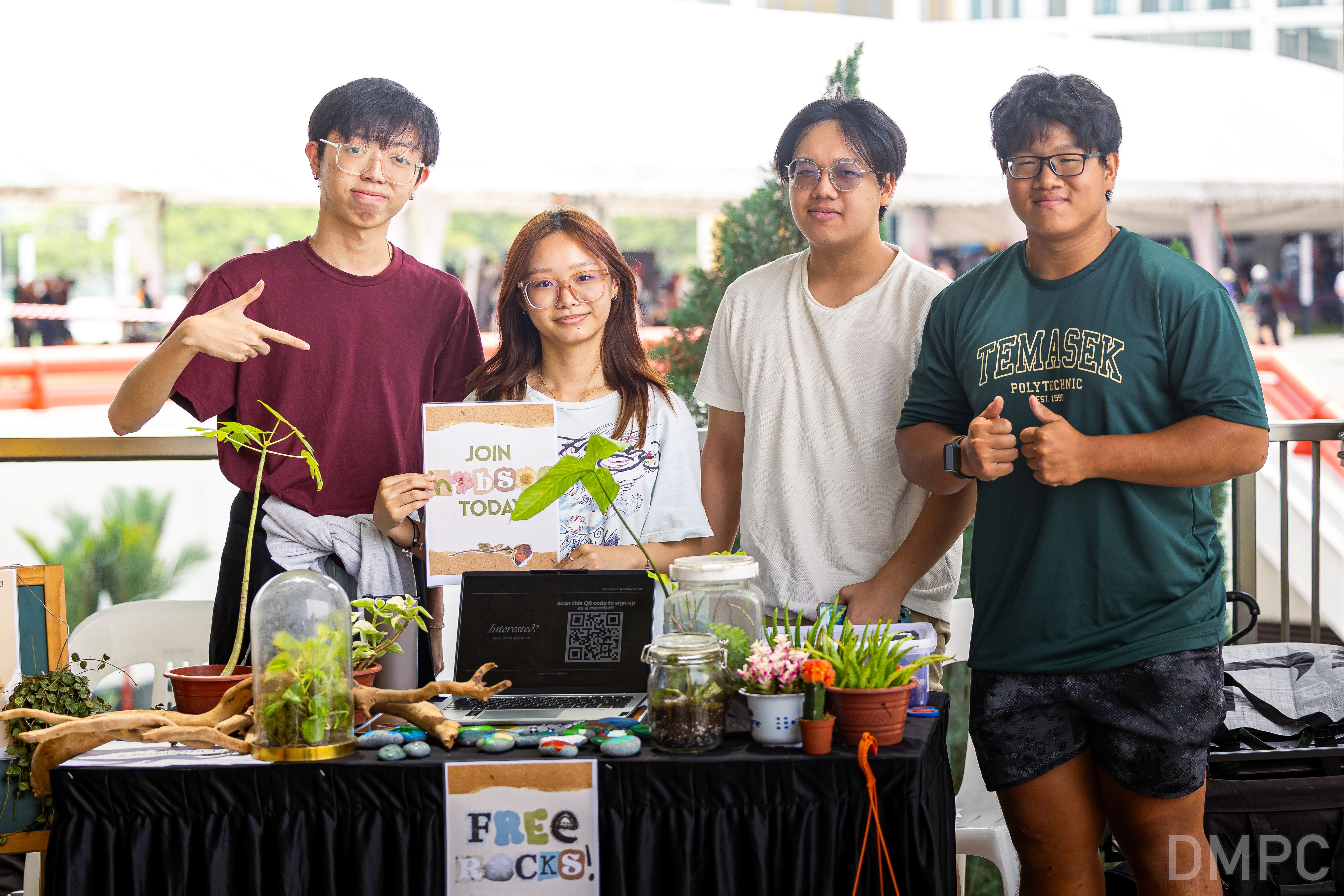 Image of a group of students from the TP Sustainability Interest Group at CCA Fair